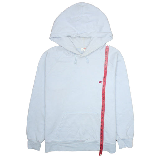 Levi's Mens Light Blue Pullover Hoodie Size L Cotton Casual Sweatshirt