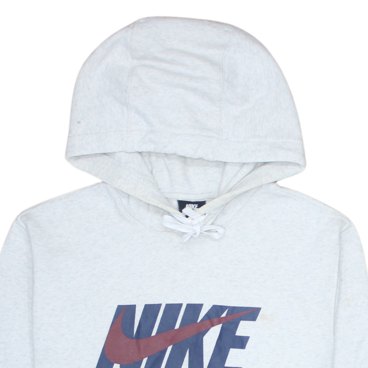 Nike Men's Grey Pullover Hoodie M Logo Sports Sweatshirt