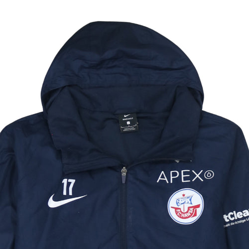 Nike Men’s Blue Hooded Waterproof Windbreaker Jacket L