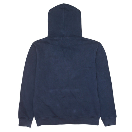 Adidas Mens Blue Pullover Hoodie S Graphic Trefoil Sweatshirt