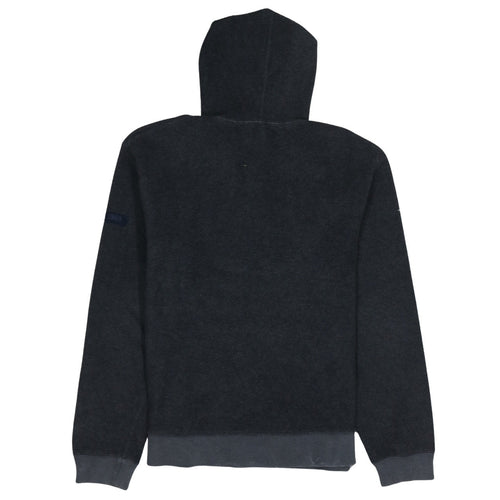 GAP Mens Grey Pullover Hoodie S Fleece Logo Hooded Sweatshirt