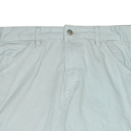 Zara Women Blue Straight Denim Jeans Size 12 with Pockets