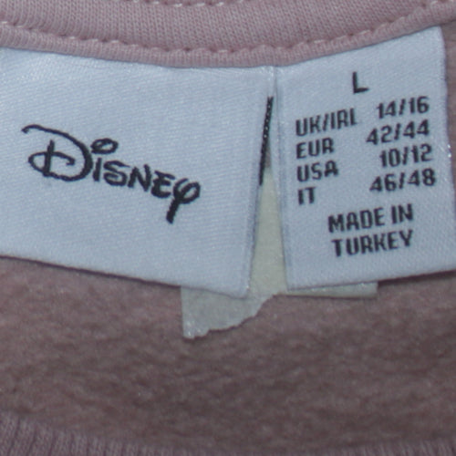 Disney Women Pink Winnie the Pooh Pullover Sweatshirt L 14/16