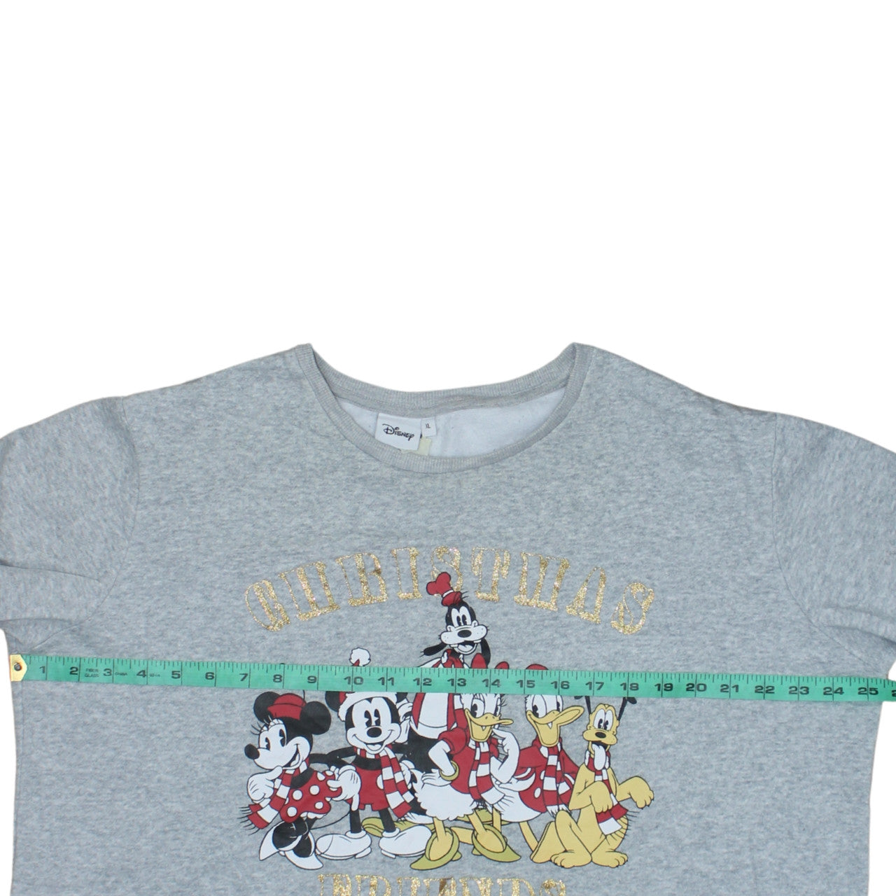 Disney Women's Grey Christmas Friends Sweatshirt XL