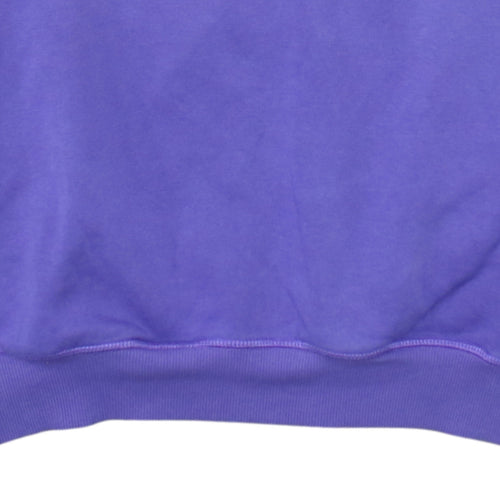 Le Coq Sportif Men’s Purple Pullover Hoodie L Logo Graphic Fleece