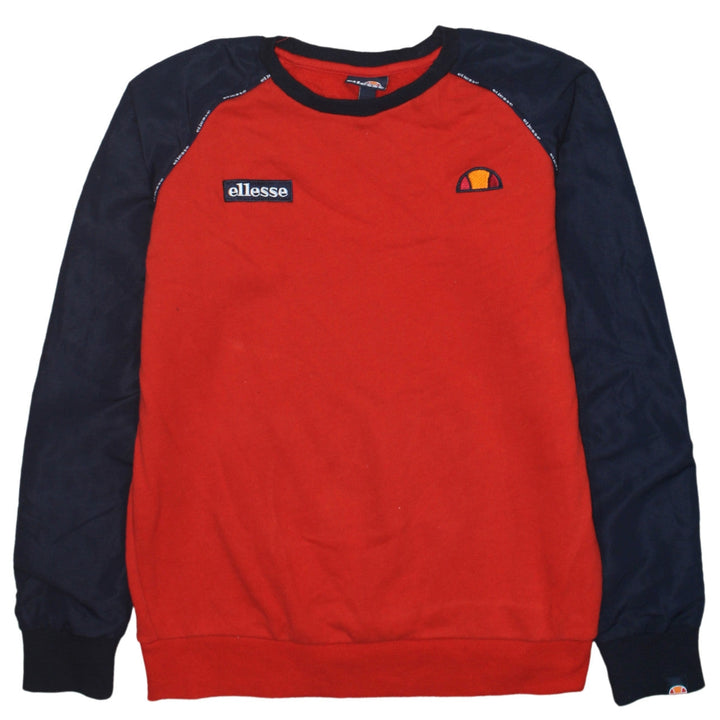 Ellesse Boys Red & Navy Crew Neck Pullover Sweatshirt 13-14 Years