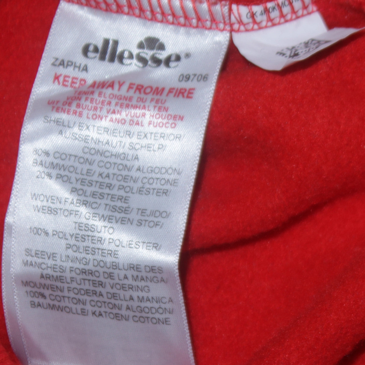 Ellesse Boys Red & Navy Crew Neck Pullover Sweatshirt 13-14 Years