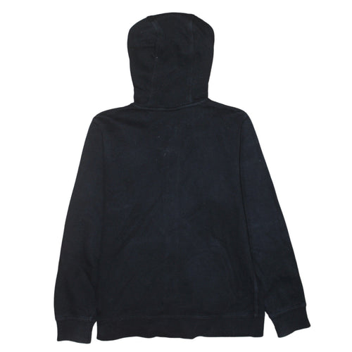 Nike Boys Black Full Zip Hoodie 12-13 Years Lined Cotton Blend Sportswear