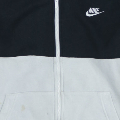 Nike Men's Grey Full Zip Sweatshirt XL Lightweight Logo Fleece
