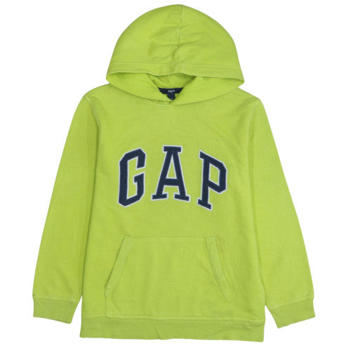 GAP Kids Boys Green Pullover Hoodie 13 Years Cotton Logo Style