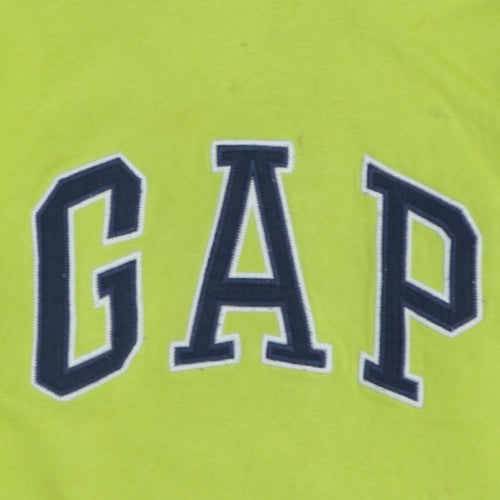 GAP Kids Boys Green Pullover Hoodie 13 Years Cotton Logo Style