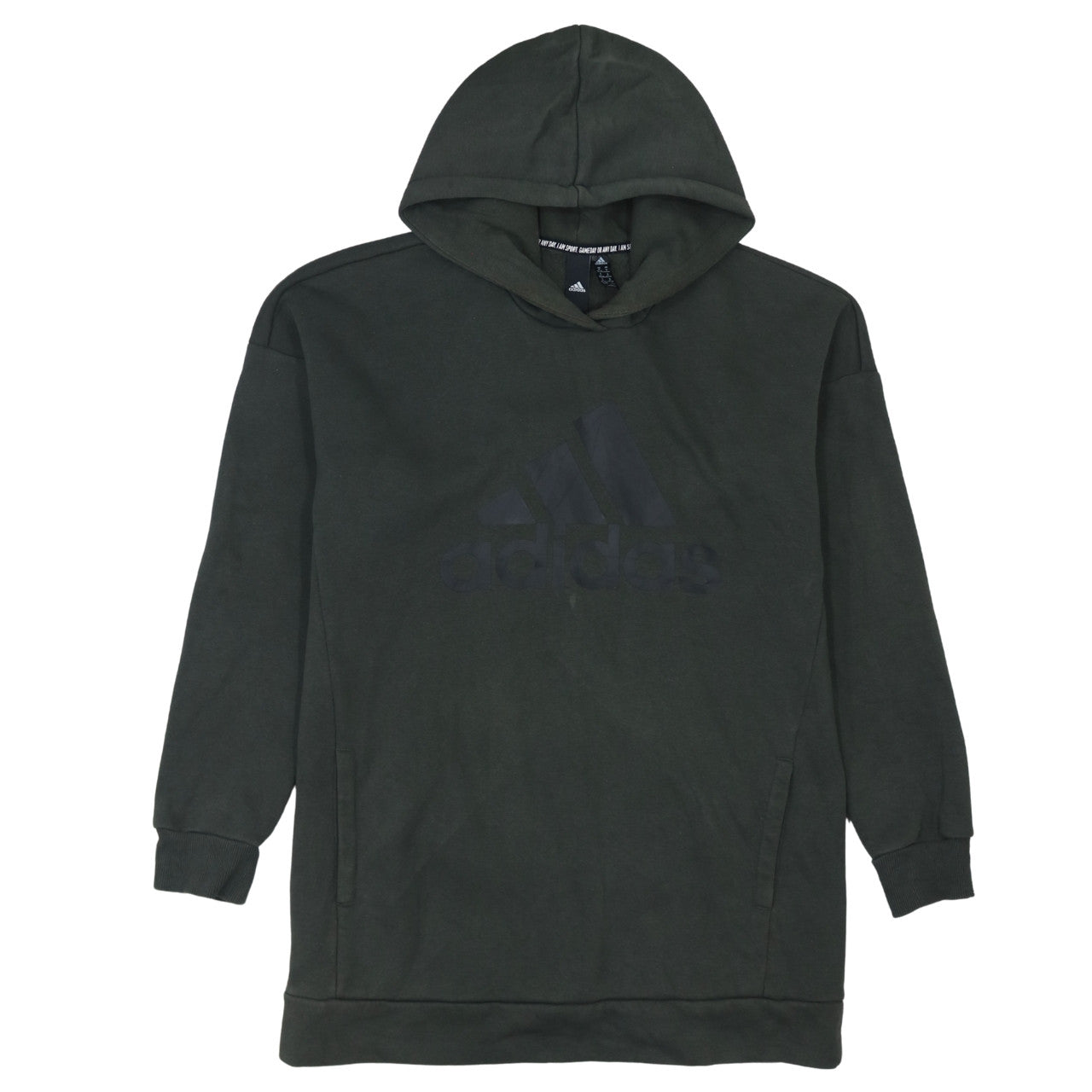 Adidas Women’s Black Pullover Hoodie Sweatshirt Size M 12-14