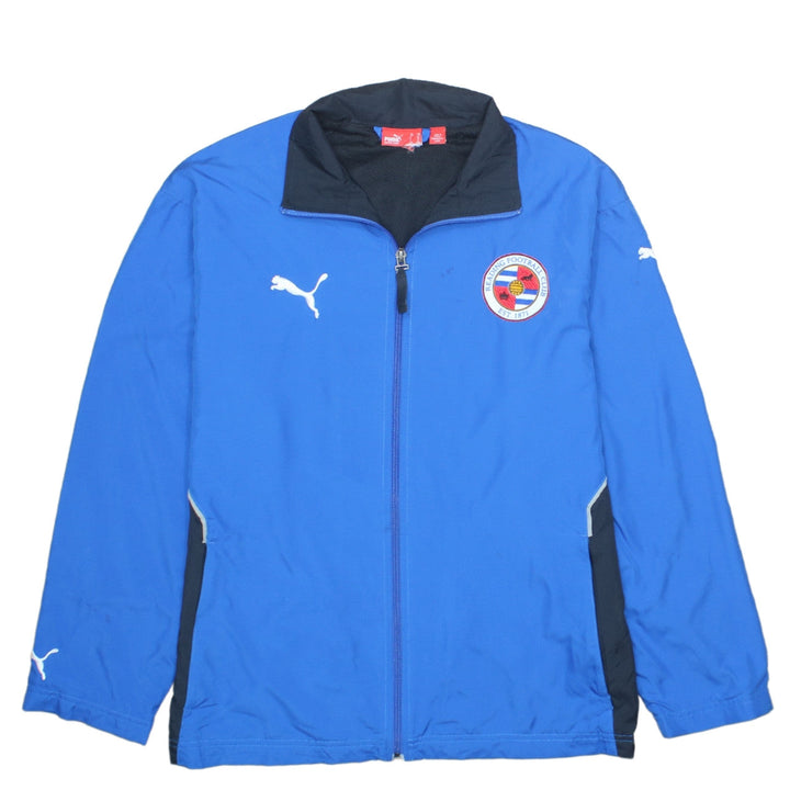 Puma Boys Blue Reading FC Full Zip Windbreaker Jacket Size 14 YRS