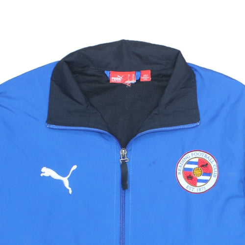 Puma Boys Blue Reading FC Full Zip Windbreaker Jacket Size 14 YRS