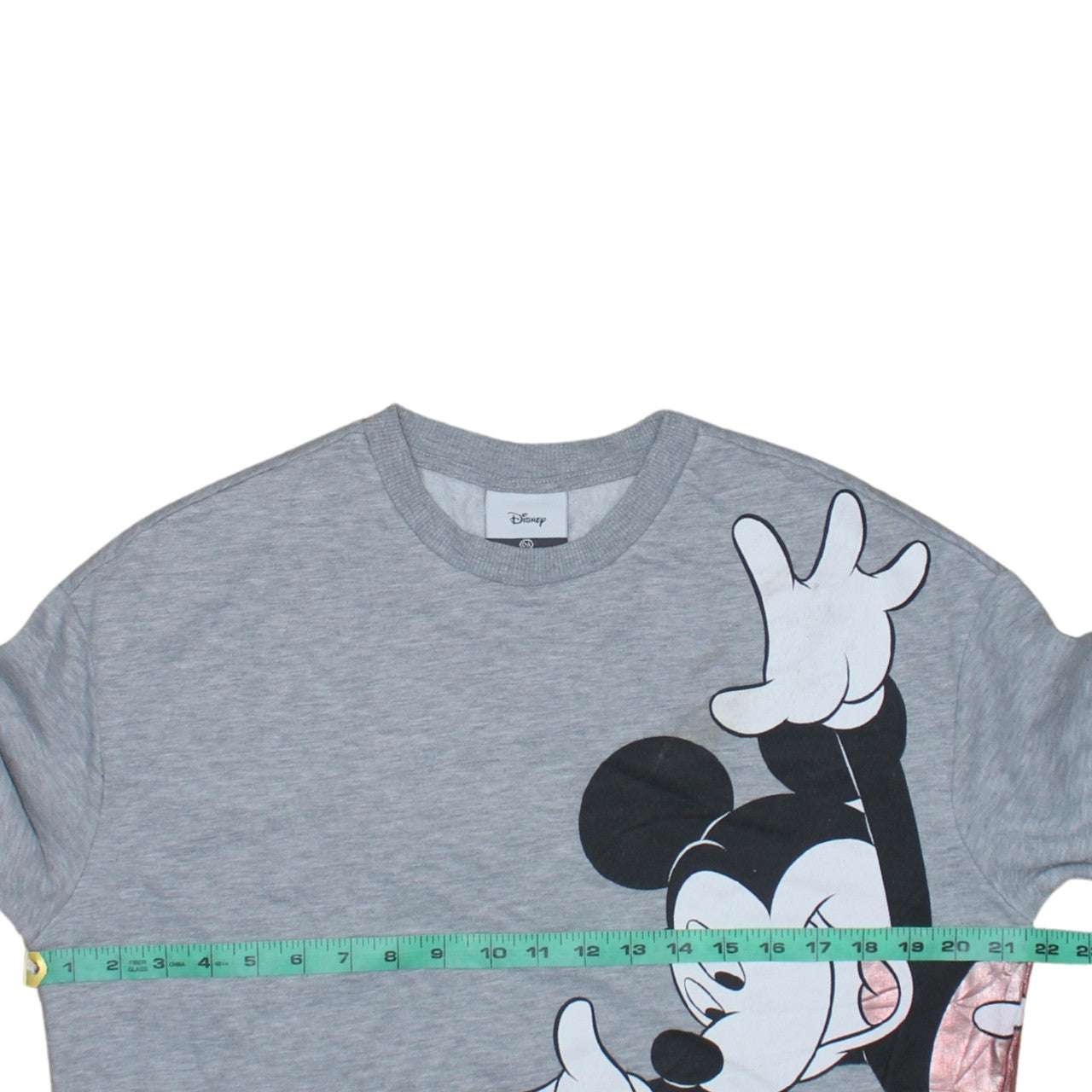 Disney C&A Womens Grey Mickey Mouse Pullover Sweatshirt Size S