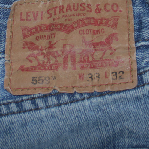 Levi's 559 Men's Blue Regular Fit Straight Leg Jeans W33 L32