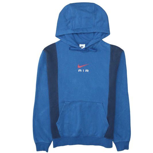 Nike Men's Blue Pullover Hoodie Small Logo Air Sportswear