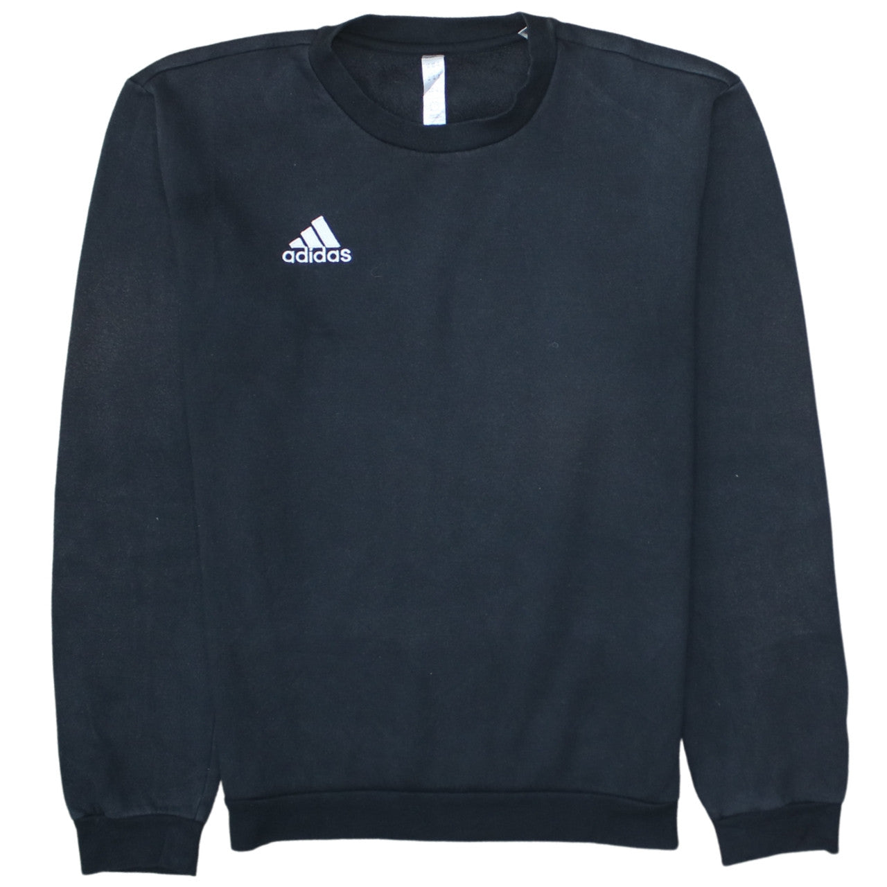 Adidas Men's Black XS Crew Neck Pullover Logo Sweatshirt