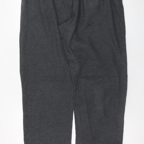 Fila Mens Grey L Sweatpants Regular Fit Logo Joggers