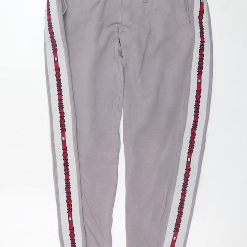 Tommy Hilfiger Mens Grey Logo Jogger Trousers Size S