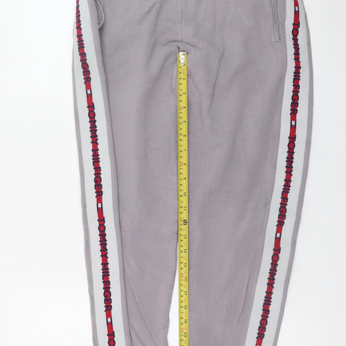 Tommy Hilfiger Mens Grey Logo Jogger Trousers Size S