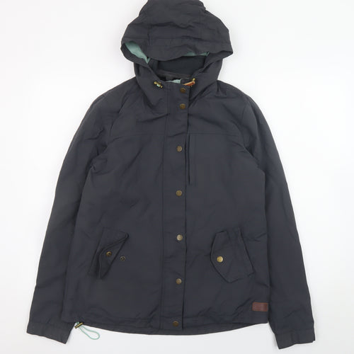Fat Face Women's Grey Hooded Mid-Length Parka Jacket Size 10