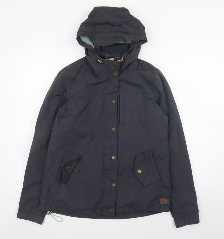 Fat Face Women's Grey Hooded Mid-Length Parka Jacket Size 10