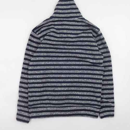 GAP Kids Navy Grey Striped Pullover Sweatshirt 10-11 Years