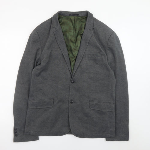 Jack & Jones Men’s Grey Blazer Size 56 Regular Fit Smart Casual Jacket