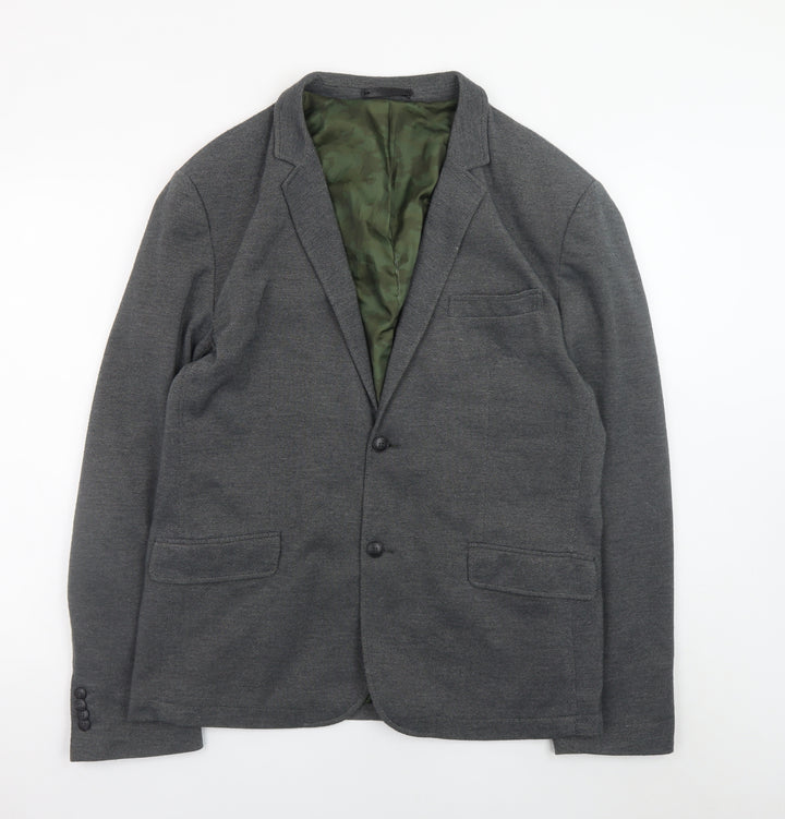 Jack & Jones Men’s Grey Blazer Size 56 Regular Fit Smart Casual Jacket