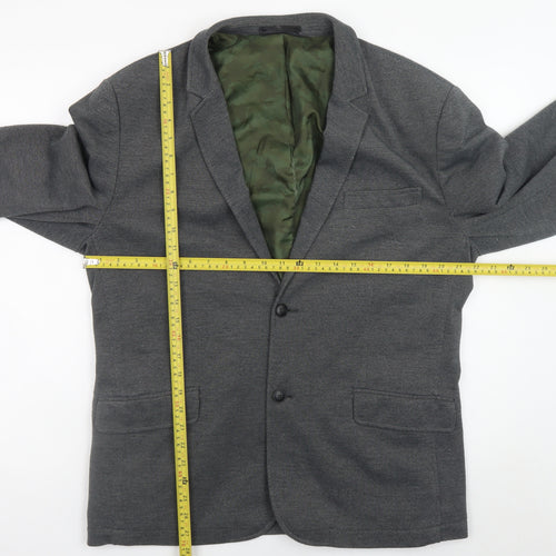 Jack & Jones Men’s Grey Blazer Size 56 Regular Fit Smart Casual Jacket