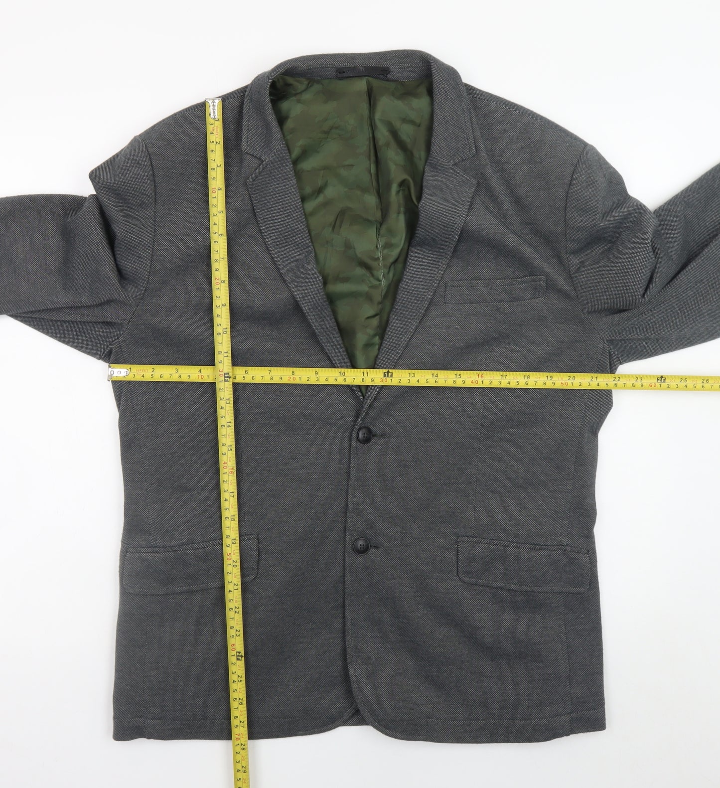 Jack & Jones Men’s Grey Blazer Size 56 Regular Fit Smart Casual Jacket