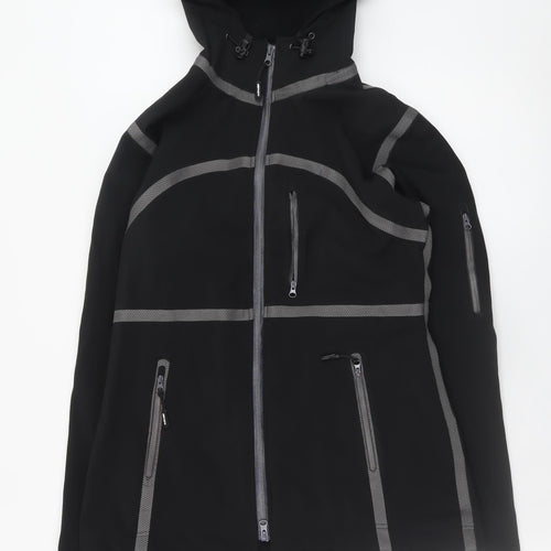 Kombi Men's Black Softshell Hooded Jacket Size S Outdoor