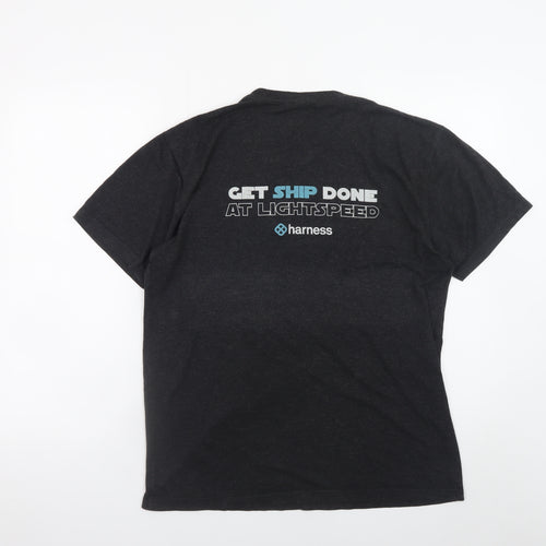 Next Level Men’s Black DevOps Master Graphic T-Shirt Size M