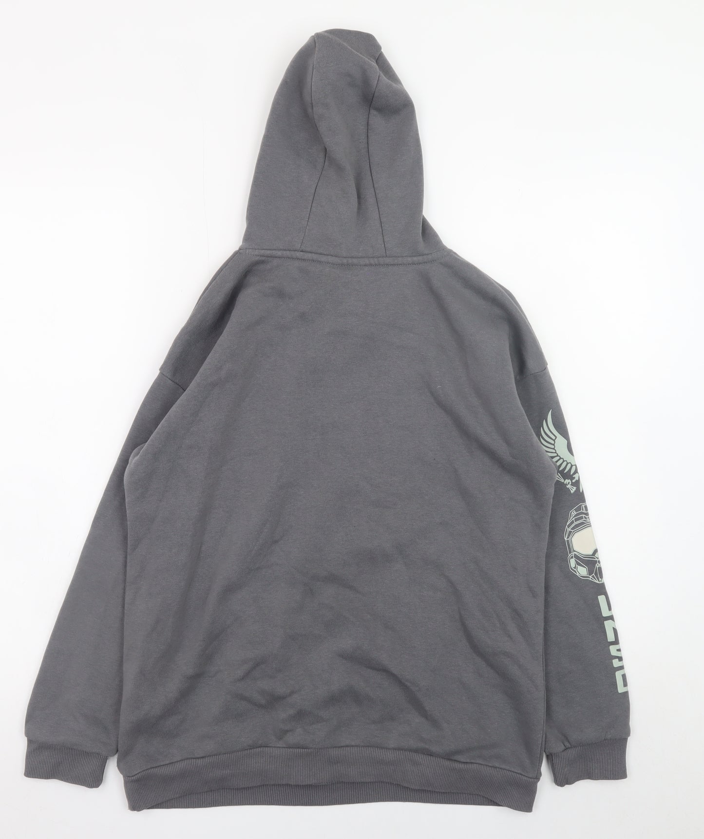 Primark Boys Grey Halo Infinite Pullover Hoodie 11-12 Years Regular Fit