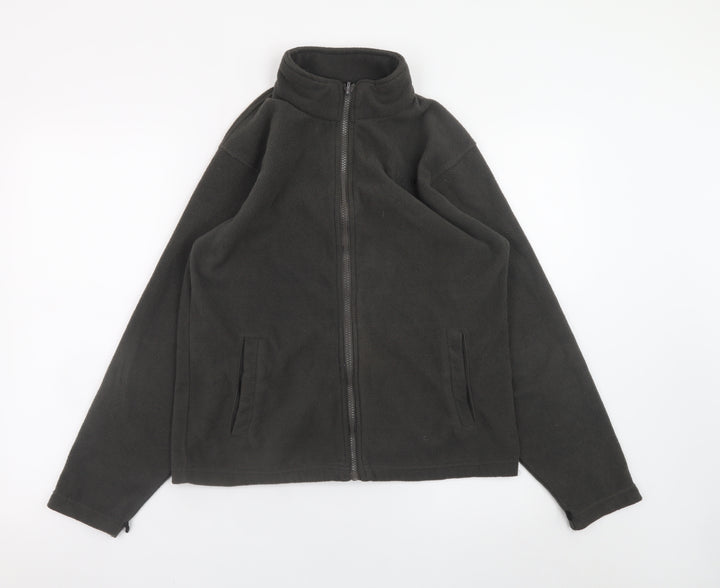 Regatta Teens Black Fleece Full Zip Outdoor Jacket Size 164