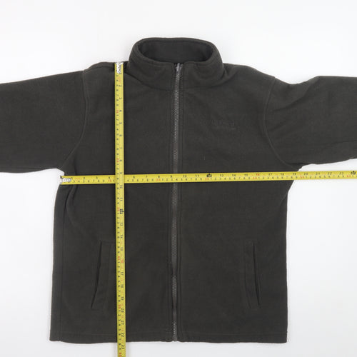 Regatta Teens Black Fleece Full Zip Outdoor Jacket Size 164