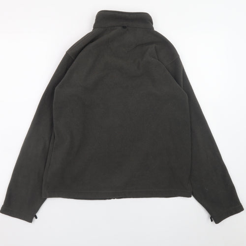 Regatta Teens Black Fleece Full Zip Outdoor Jacket Size 164