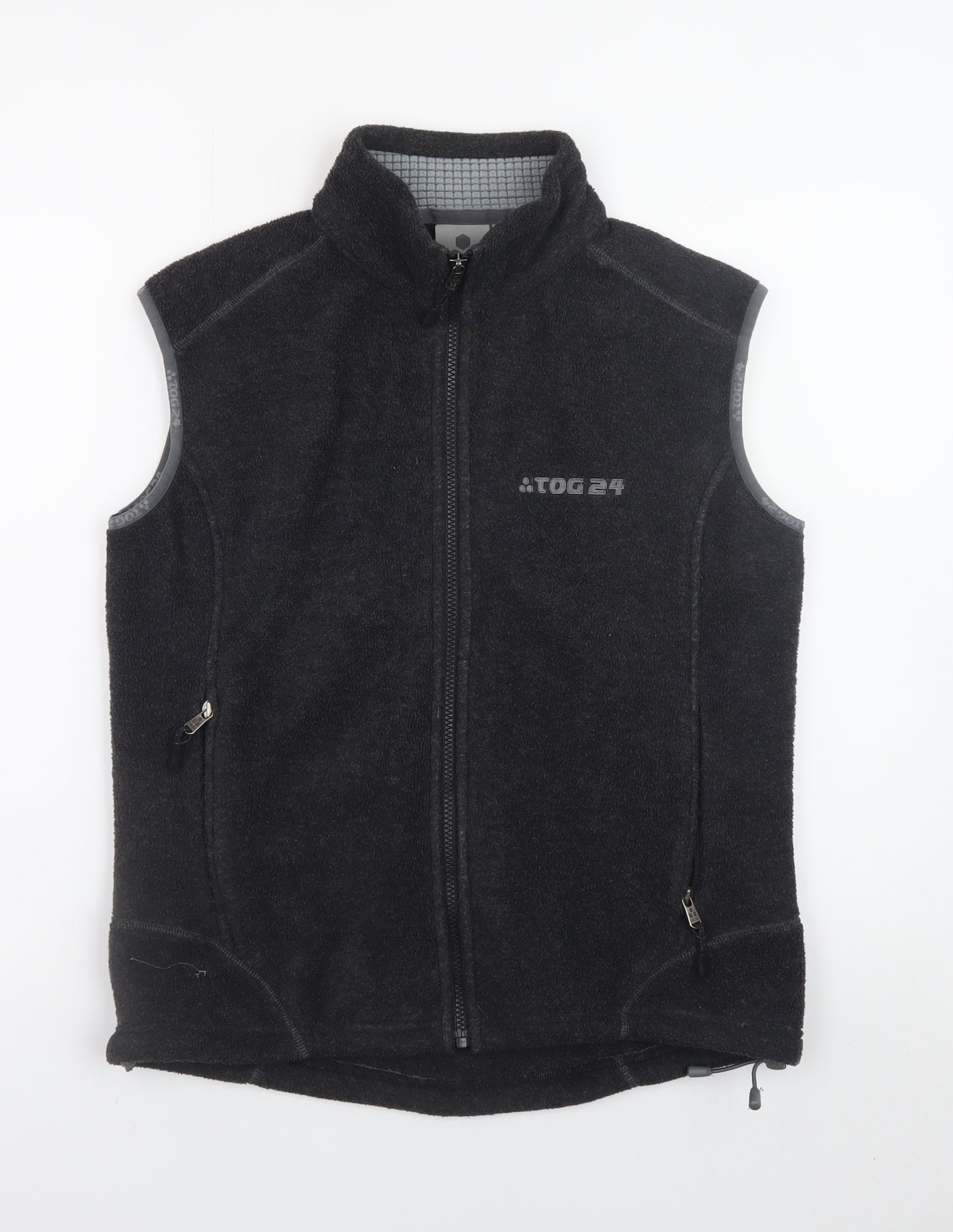 TOG24 Womens Black Fleece Waistcoat Bodywarmer Size 10