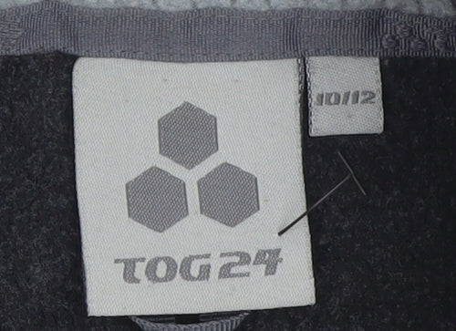 TOG24 Womens Black Fleece Waistcoat Bodywarmer Size 10
