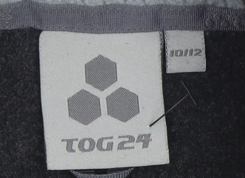 TOG24 Womens Black Fleece Waistcoat Bodywarmer Size 10