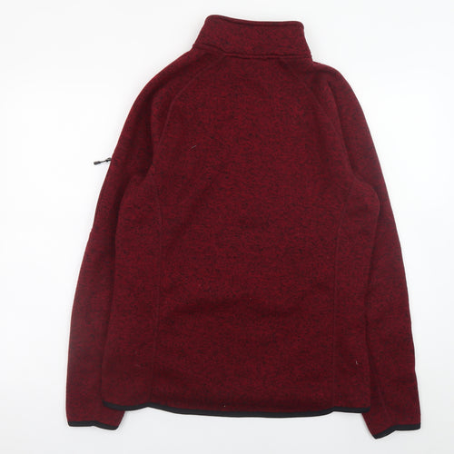 Avalanche Men's Red Fleece 1/4 Zip Pullover Sweatshirt Size S