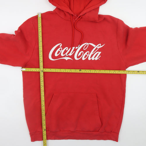 Primark Men's Red Coca-Cola Pullover Hoodie XL Graphic Logo