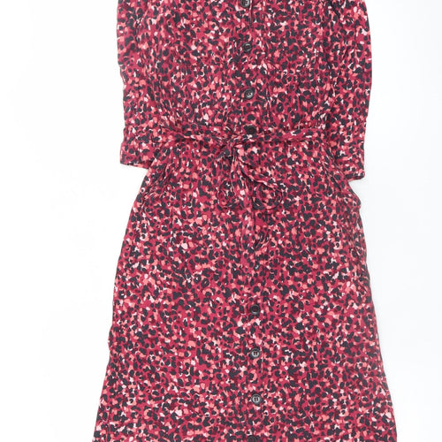 Editor's Cut Women's Multicoloured Animal Print Shirt Dress Size 8