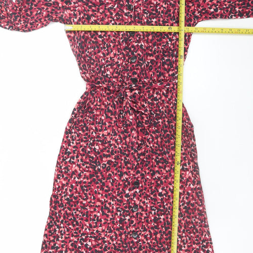 Editor's Cut Women's Multicoloured Animal Print Shirt Dress Size 8