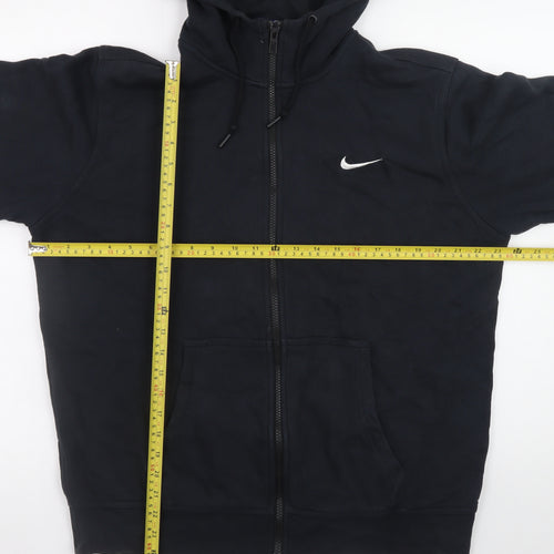 Nike Men's Black Full Zip Hoodie L Regular Fit Fleece Sweatshirt