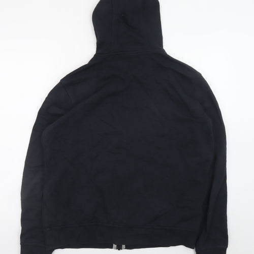 Nike Men's Black Full Zip Hoodie L Regular Fit Fleece Sweatshirt