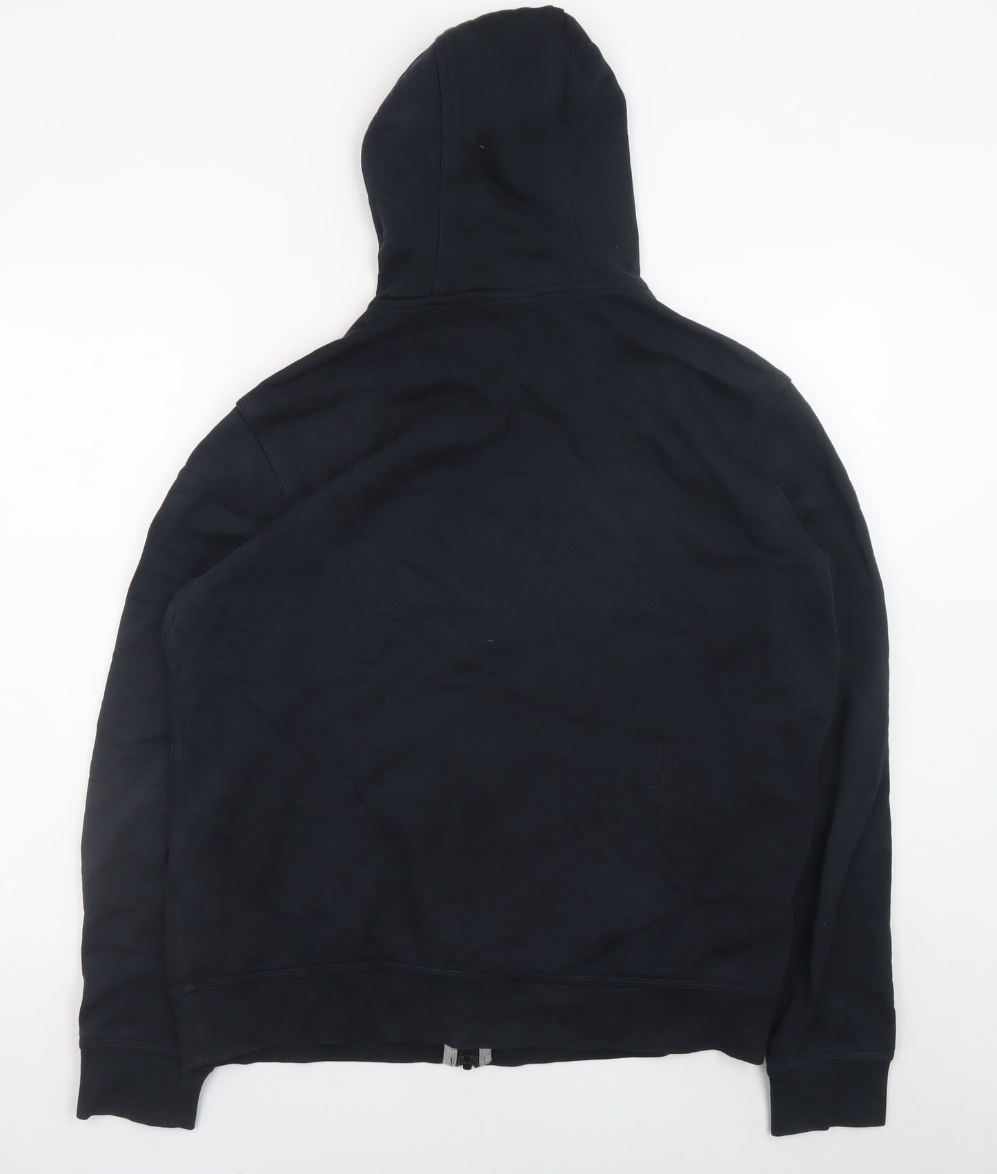 Nike Men's Black Full Zip Hoodie L Regular Fit Fleece Sweatshirt