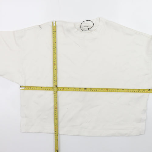 Marks and Spencer Autograph Women Ivory Medium Pullover Sweatshirt