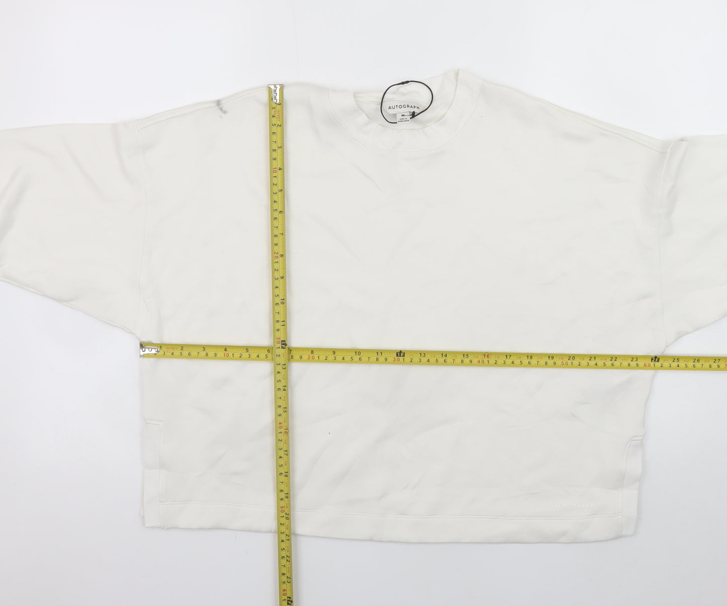 Marks and Spencer Autograph Women Ivory Medium Pullover Sweatshirt